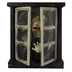 Northlight 2.5ft. Lighted & Animated Opening Window Halloween Décor