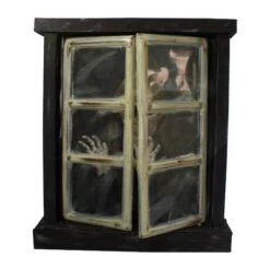 Northlight 2.5ft. Lighted & Animated Opening Window Halloween Décor 9 Northlight 2.5ft. Lighted & Animated Opening Window Halloween Décor -Halloween Decor Shop D406198S 3