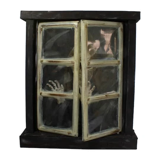 Northlight 2.5ft. Lighted & Animated Opening Window Halloween Décor 4 Northlight 2.5ft. Lighted & Animated Opening Window Halloween Décor - Image 4