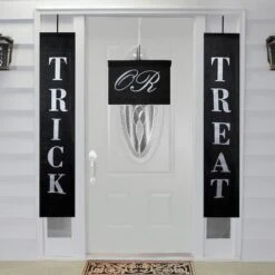 Northlight Black & White Trick Or Treat Outdoor Halloween Banners, 3ct. 5 Northlight Black & White Trick Or Treat Outdoor Halloween Banners, 3ct. -Halloween Decor Shop D406200S 2