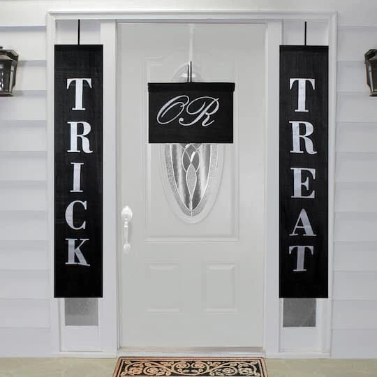 Northlight Black & White Trick Or Treat Outdoor Halloween Banners, 3ct. 3 Northlight Black & White Trick Or Treat Outdoor Halloween Banners, 3ct. - Image 3