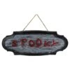 Northlight 20.5" Red & Gray Animated Spooky Halloween Sign -Halloween Decor Shop D406202S 1