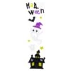Northlight Purple & Black Haunted House Halloween Gel Window Clings -Halloween Decor Shop D406204S 1