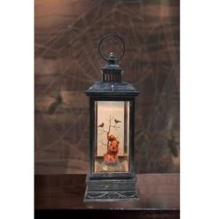 Northlight 11" LED Lighted Halloween Lantern With Stacked Pumpkins 5 Northlight 11" LED Lighted Halloween Lantern With Stacked Pumpkins -Halloween Decor Shop D406210S 2