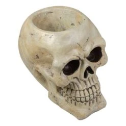 Northlight 9" Ivory & Black Halloween Skull Tabletop Décor 10 Northlight 9" Ivory & Black Halloween Skull Tabletop Décor -Halloween Decor Shop D406217S 4