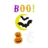 Northlight Moon & Bats Halloween Gel Window Clings 9 Northlight Moon & Bats Halloween Gel Window Clings -Halloween Decor Shop D406221S 1