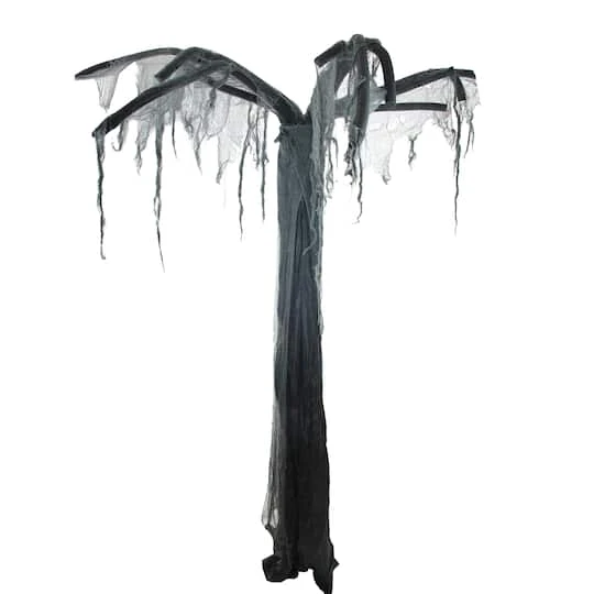Northlight 7.5ft. Black & Gray Spooky Standing Ghost Tree Halloween Decoration 2 Northlight 7.5ft. Black & Gray Spooky Standing Ghost Tree Halloween Decoration - Image 2