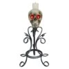 Northlight 16.25" Gothic Flameless Skull Halloween Candle Holder 12 Northlight 16.25" Gothic Flameless Skull Halloween Candle Holder -Halloween Decor Shop D406230S 1