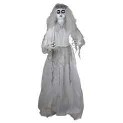 Northlight 6ft. Lighted & Animated Ghost Bride Halloween Decoration
