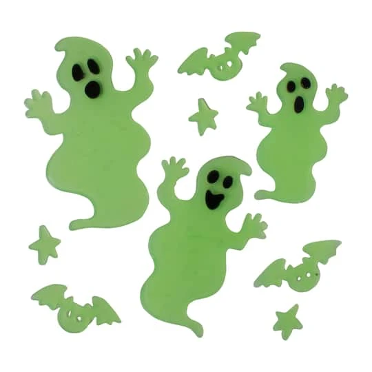 Northlight Glow In The Dark Ghost Halloween Gel Window Clings 1 Northlight Glow In The Dark Ghost Halloween Gel Window Clings