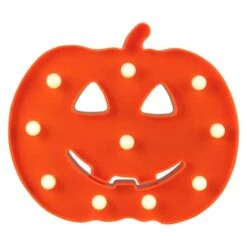 Northlight 8.5" Orange Lighted Halloween Jack-o-Lantern Marquee Decoration 7 Northlight 8.5" Orange Lighted Halloween Jack-o-Lantern Marquee Decoration -Halloween Decor Shop D406242S 1 1