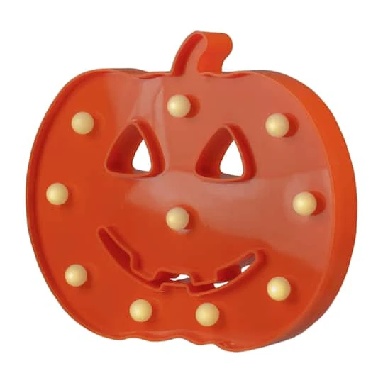 Northlight 8.5" Orange Lighted Halloween Jack-o-Lantern Marquee Decoration 5 Northlight 8.5" Orange Lighted Halloween Jack-o-Lantern Marquee Decoration - Image 5