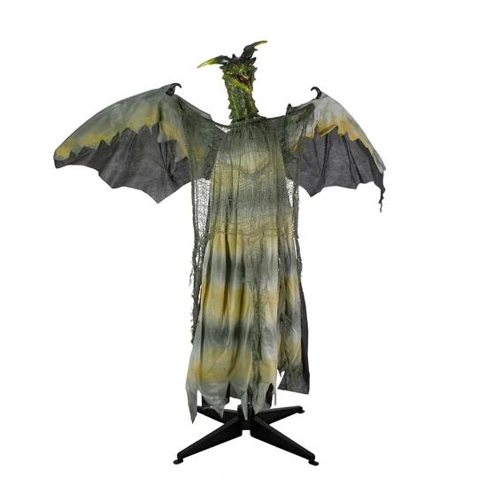 Northlight 39" Lighted & Animated Dragon Halloween Decoration 2 Northlight 39" Lighted & Animated Dragon Halloween Decoration - Image 2