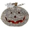 Northlight 12" Gray LED Battery Operated Jack-O-Lantern Halloween Table Top Decoration