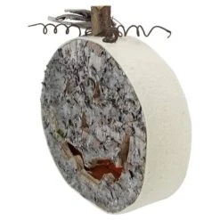 Northlight 12" Gray LED Battery Operated Jack-O-Lantern Halloween Table Top Decoration -Halloween Decor Shop D406245S 3