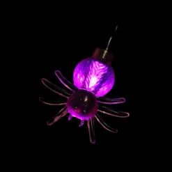 Northlight 10ct. 4ft. Purple Spider LED Halloween Black Wire Lights -Halloween Decor Shop D406247S 2