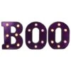 Northlight 6.5" Lighted Black & Purple BOO Halloween Marquee Sign -Halloween Decor Shop D406251S 1