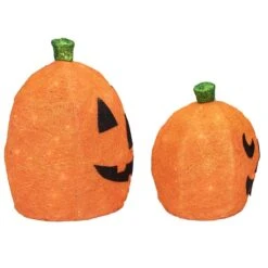 Northlight Lighted Sisal Jack -O'-Lanterns Outdoor Halloween Decoration Set 7 Northlight Lighted Sisal Jack -O'-Lanterns Outdoor Halloween Decoration Set -Halloween Decor Shop D406263S 3