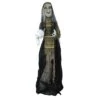 Northlight 5.5ft. Pre-Lit Black & Green Standing Fortune Witch With Magic Ball Halloween Display