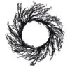 Northlight 24" Black Halloween Twig Wreath 14 Northlight 24" Black Halloween Twig Wreath -Halloween Decor Shop D406356S 1
