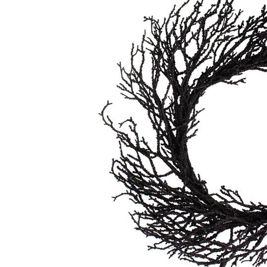 Northlight 24" Black Halloween Twig Wreath 3 Northlight 24" Black Halloween Twig Wreath - Image 3
