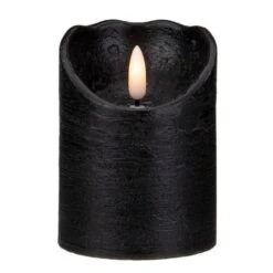 Northlight 4" LED Black Flameless Halloween Décor Candle