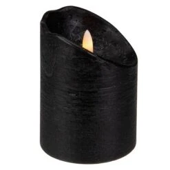 Northlight 4" LED Black Flameless Halloween Décor Candle -Halloween Decor Shop D407352S 5