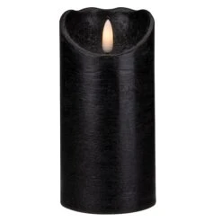 Northlight 6" LED Black Flameless Halloween Décor Candle