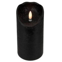 Northlight 6" LED Black Flameless Halloween Décor Candle 9 Northlight 6" LED Black Flameless Halloween Décor Candle -Halloween Decor Shop D407353S 3