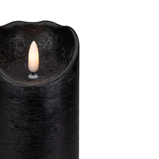 Northlight 6" LED Black Flameless Halloween Décor Candle 5 Northlight 6" LED Black Flameless Halloween Décor Candle - Image 5