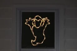 Northlight 15" Lighted Ghost Halloween Double Sided Window Silhouette Decoration -Halloween Decor Shop D407356S 3