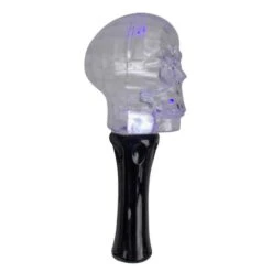 Northlight 9" LED Transparent Multi-Function Halloween Skull Light 5 Northlight 9" LED Transparent Multi-Function Halloween Skull Light -Halloween Decor Shop D407358S 2