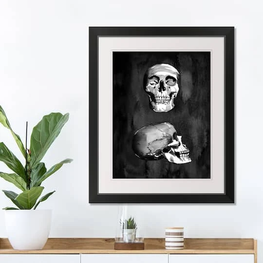 Skull Halloween Print In Black Frame 4 Skull Halloween Print In Black Frame - Image 4
