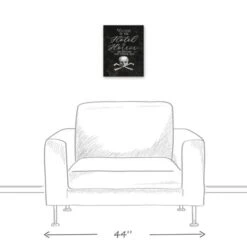 Hotel Of Horror Skull Canvas Wall Art -Halloween Decor Shop D442704S 5