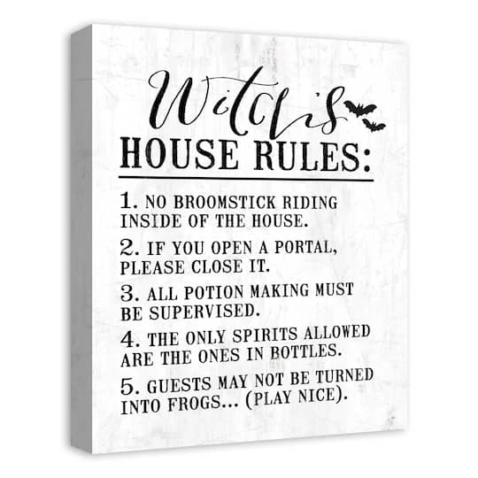 Witch House Rules Canvas Wall Art 3 Witch House Rules Canvas Wall Art - Image 3