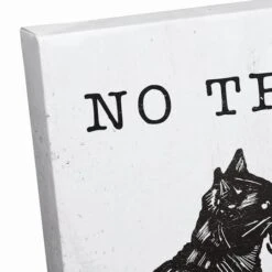 No Tricks Only Treats Black Cat Canvas Wall Art 9 No Tricks Only Treats Black Cat Canvas Wall Art -Halloween Decor Shop D442707S 3