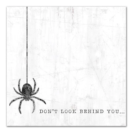 Don't Look Behind You Spider Canvas Wall Art 2 Don't Look Behind You Spider Canvas Wall Art - Image 2