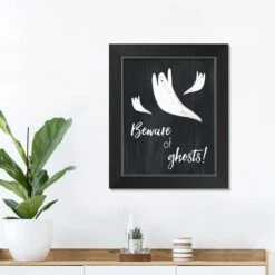 Ghosts Halloween Print In Black Frame 7 Ghosts Halloween Print In Black Frame -Halloween Decor Shop D442711S 3