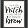Witch In The Morning Halloween Print In Black Frame 9 Witch In The Morning Halloween Print In Black Frame -Halloween Decor Shop D442712S 1