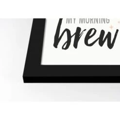 Witch In The Morning Halloween Print In Black Frame 6 Witch In The Morning Halloween Print In Black Frame -Halloween Decor Shop D442712S 2