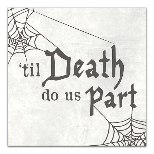 'Til Death Do Us Part Webs Canvas Wall Art 2 'Til Death Do Us Part Webs Canvas Wall Art - Image 2