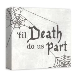 'Til Death Do Us Part Webs Canvas Wall Art 8 'Til Death Do Us Part Webs Canvas Wall Art -Halloween Decor Shop D442713S 2