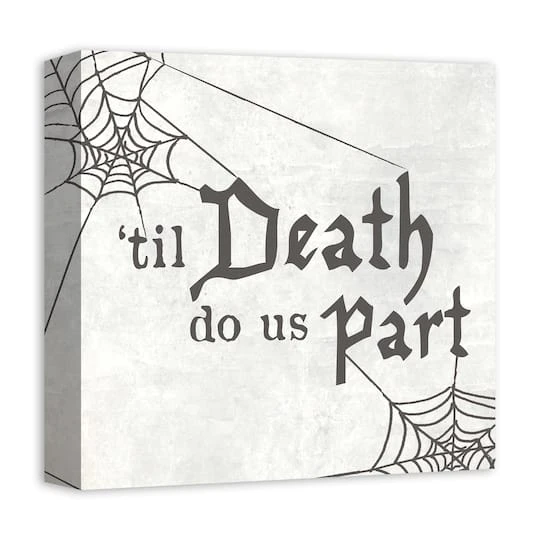 'Til Death Do Us Part Webs Canvas Wall Art 3 'Til Death Do Us Part Webs Canvas Wall Art - Image 3