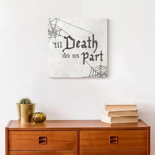 'Til Death Do Us Part Webs Canvas Wall Art 5 'Til Death Do Us Part Webs Canvas Wall Art - Image 5