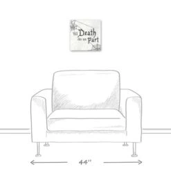 'Til Death Do Us Part Webs Canvas Wall Art 11 'Til Death Do Us Part Webs Canvas Wall Art -Halloween Decor Shop D442713S 5