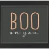 Boo On You Halloween Print In Black Frame 10 Boo On You Halloween Print In Black Frame -Halloween Decor Shop D442714S 1