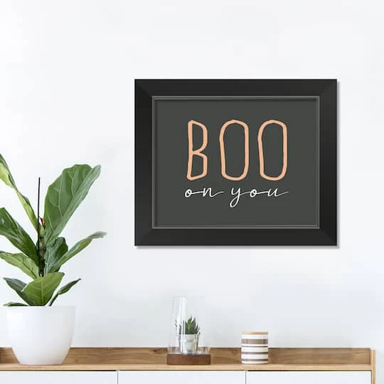 Boo On You Halloween Print In Black Frame 4 Boo On You Halloween Print In Black Frame - Image 4