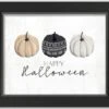 Pumpkins Halloween Print In Black Frame 12 Pumpkins Halloween Print In Black Frame -Halloween Decor Shop D442716S 1