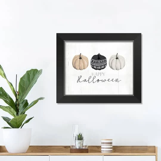 Pumpkins Halloween Print In Black Frame 4 Pumpkins Halloween Print In Black Frame - Image 4