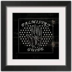Palmistry Halloween Print In Black Frame